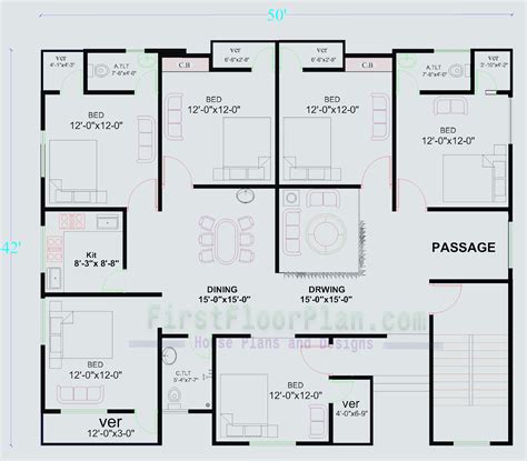 Village House Plan 2000 Sq Ft First Floor Plan