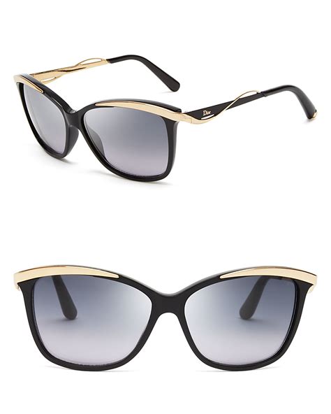 Dior Metaleyes 2 Cat Eye Sunglasses In Black Blackrose Gold Lyst