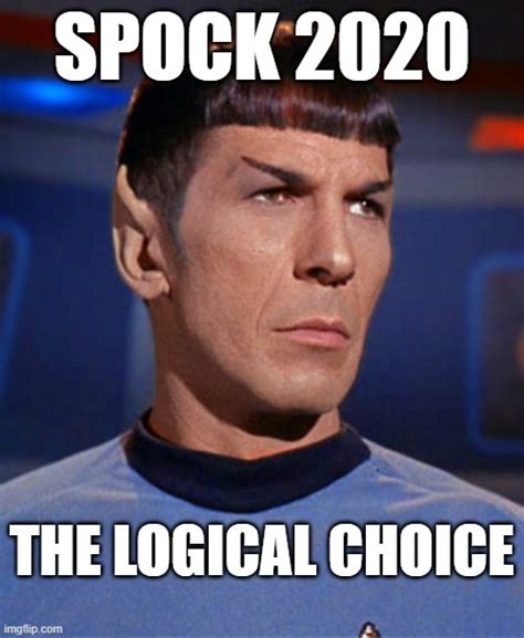 Spock 2020 The Logical Choice Imgflip