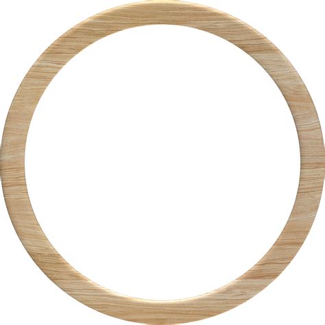 Wooden Round Frame 10983552 Png