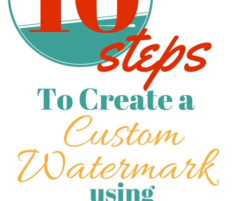 How To Create A Custom Watermark Serendipity And Spice