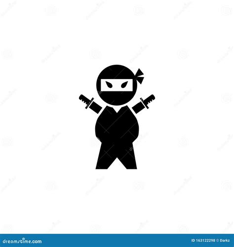 Ninja Icon Stock Vector Illustration Of Poison Mime 163122298