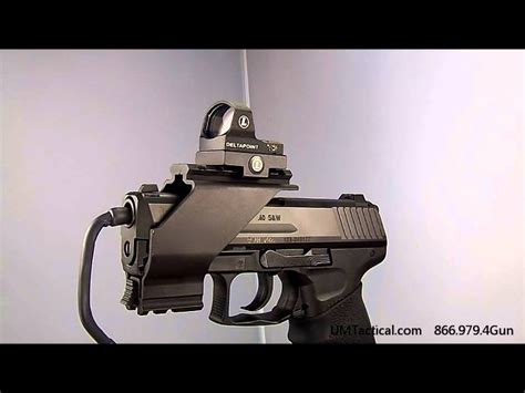 Heckler And Koch Hk P2000 Leupold Deltapoint Red Dot Sight Mount Youtube