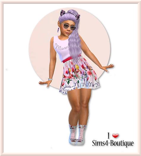 Designer Set For Child Girls From Sims4 Boutique • Sims 4 Downloads