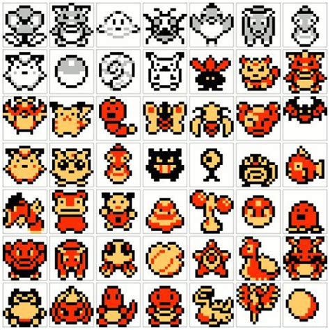 An Image Of Pixel Art With Many Different Types Of Characters And Numbers On The Screen
