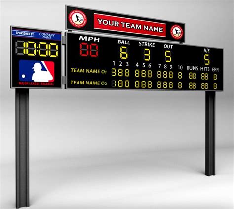 Baseball Scoreboard Small 3d Model