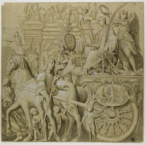 Triumphs Of Julius Caesar Canvas No Ix By Andrea Mantegna