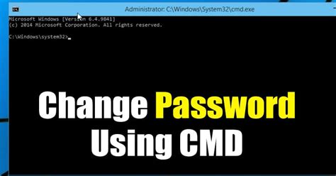 How To Change Windows 10 Password Via Cmd Command Prompt