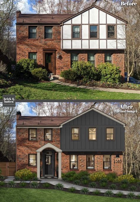 12 Red Brick House Design Updates With Photos Brickandbatten Tudor