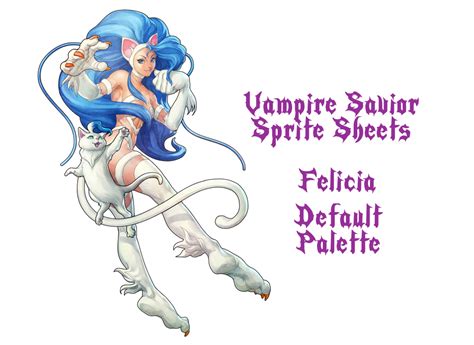 Felicia Sprite Sheet Default Palette Dl By Blood Pawwerewolf On