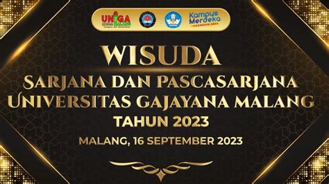 Wisuda Sarjana Dan Pascasarjana Universitas Gajayana Malang Tahun