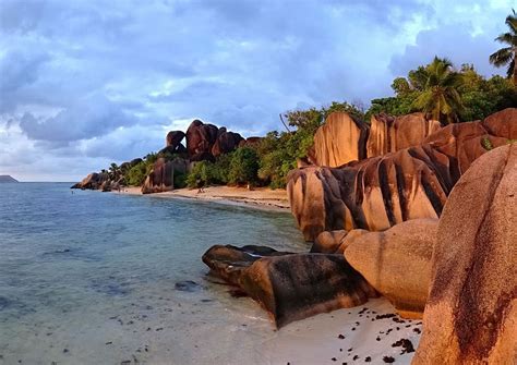Anse Source Dargent Beach On La Digue Seychelles