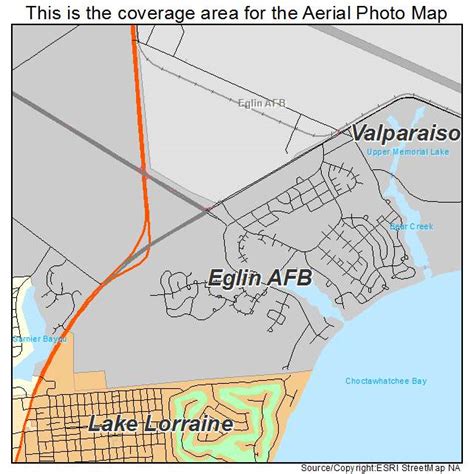 Aerial Photography Map Of Eglin Afb Fl Florida