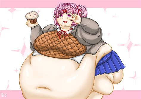 rule 34 bbw chubby cupcake doki doki literature club huge ass hyper belly hyper fat hyper