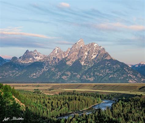 Snake River And The Teton Range At First Light Photograph By Jeff