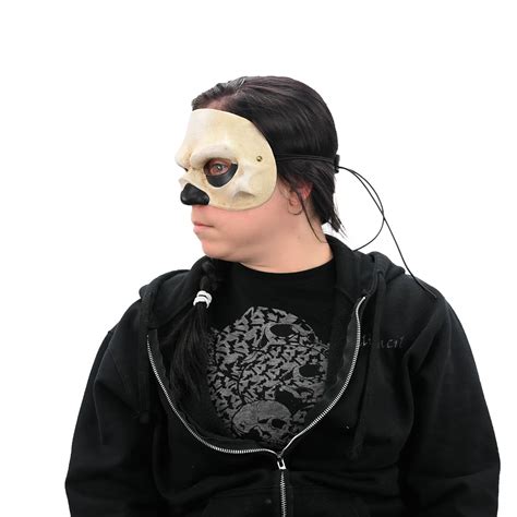 Half Skull Latex Larp Mask Calimacil