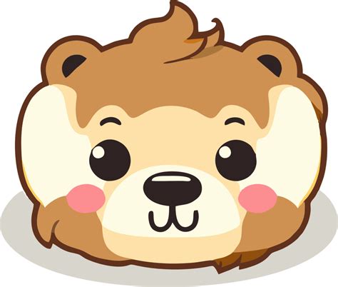 Simple Cute Cartoon Animal Sticker Ai Generative 29571867 Png
