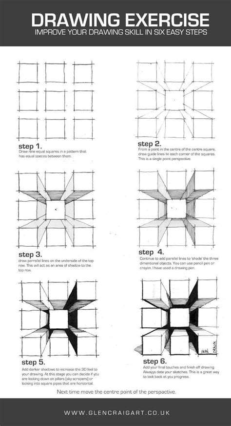 How To Draw An Abstract Flower In Perspective With Step By Step