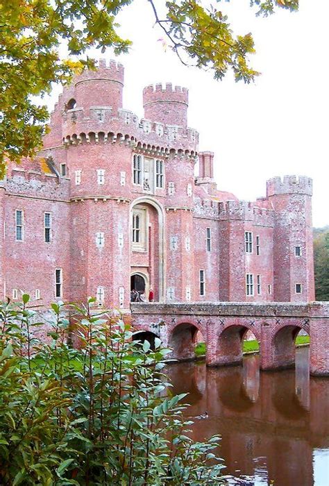 A Pink Castle Too Coolherstmonceux Castle In East Sussex