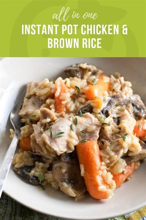 This link is to an external site that may or may not meet accessibility guidelines. All-in-one Instant Pot Chicken and Brown Rice | Recipe ...