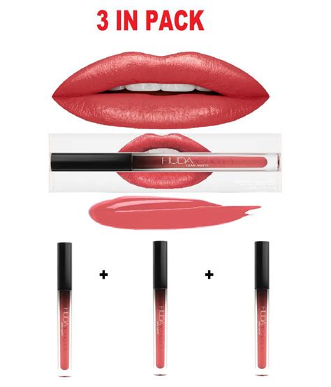 Ella Bloom Lipstick Red Huda Beauty Demi Matte Lipstick Pack Of 3 14