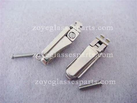 No Rocking Spring Hinge For Bamboo Eyeglass Horn Eyeglass Screw On Nickel Color Fast Shipping