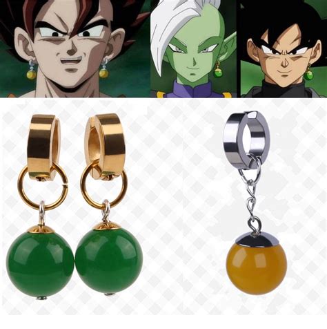 This and all fan fusions are strangely removed from its acclaimed sequel, dragon ball z: Super Dragon Ball Z Vegetto Potara Black Son Goku Zamasu Cos Earrings Ear Stud | eBay