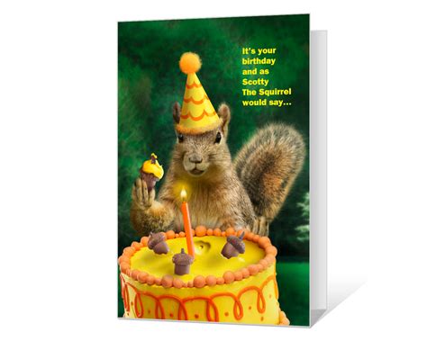 A Nutty Birthday Printable | Birthday cards to print, Birthday printables, Birthday card printable