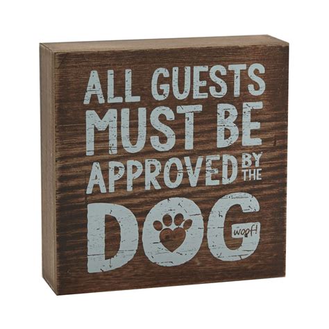 Approved By The Dog Box Sign 6 X6 Box Signs Dog Box Painted Wood