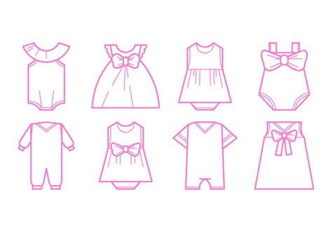 Outline Baby Clothes Template Baby Cloths