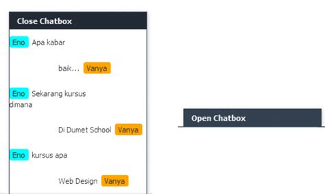 Membuat Chatbox Dengan HTML dan CSS seperti di facebook