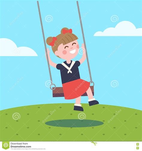 Girl On Swing Clipart 106px Image 8