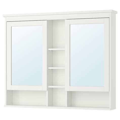 Hemnes Mirror Cabinet With 2 Doors White 47 14x38 58 Ikea