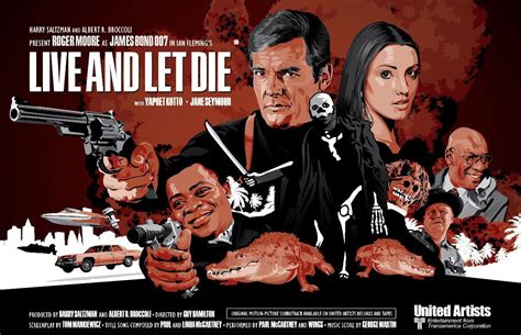 James Bond 007 Unofficial Fan Art Live And Let Die Etsy In 2021