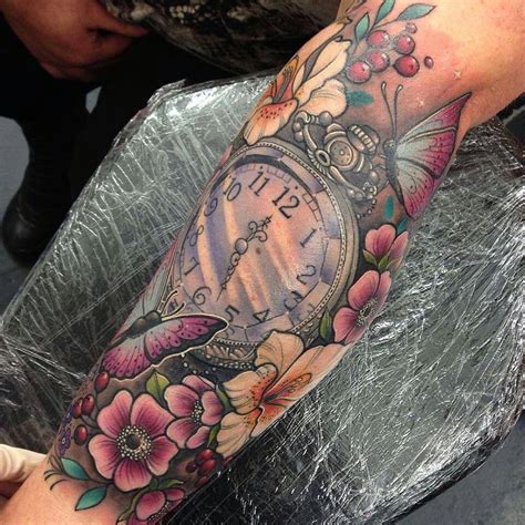 Clock Tattoo Sleeve Tattoos For Women Watch Tattoos Mommy Tattoos