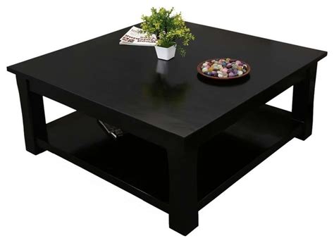 The coffee table works great for storing some decorations, books, your tv remote and drinks. Contemporary Black Coffee Table Sets - Coffee Table Design ...