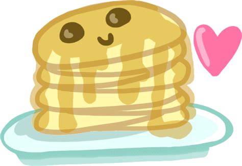 Pancake Clipart Tumblr Transparent Cute Pancakes Cartoon Png Large