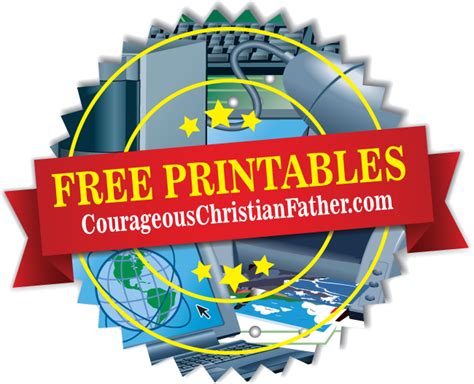 Free Printables Courageous Christian Father