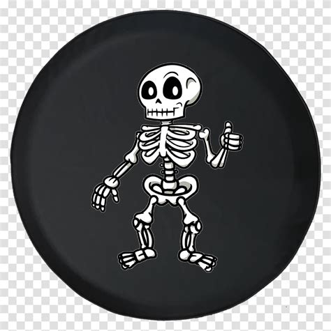 Cartoon Skeleton Thumbs Up Spooky Scary Haunted Halloween Skeleton