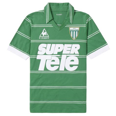 Retro Football 1970s And 1980s St Etienne Shirts Remade By Le Coq Sportif