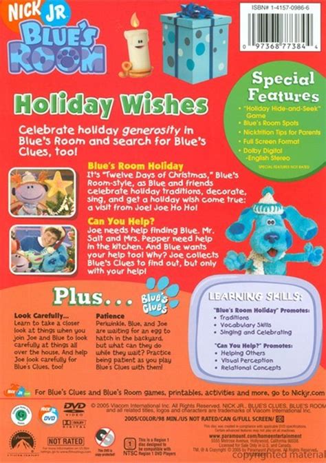 Blues Clues Blues Room Holiday Wishes Dvd 2005 Dvd Empire