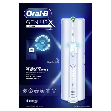 Oral B Genius X White Electric Toothbrush Designed By Braun Toothbrushes Dental Care Mashco