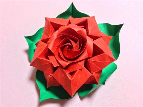 Origami Maniacs Beautiful Rose By Masahiro Ichikawa Origami Design