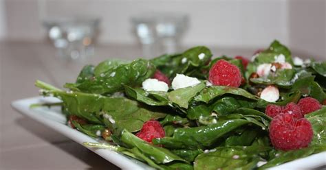 Sisters With Aprons Raspberry And Goat Cheese Spinach Salad With