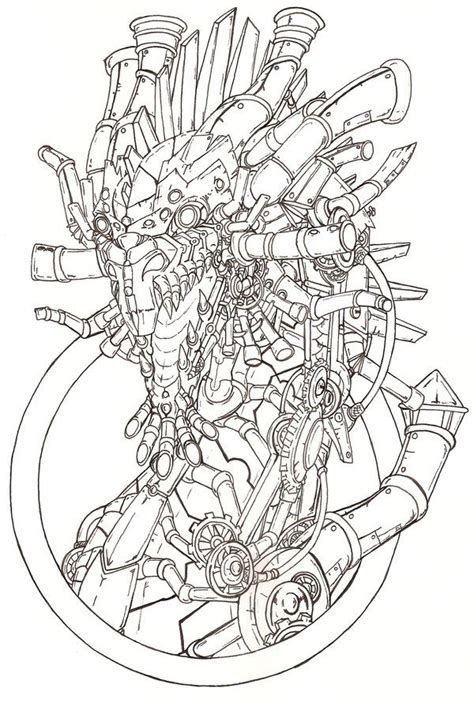 We also have dragon coloring pages for them too. DRAGON Mechabeast steampunk by Fachhillis on DeviantArt ...