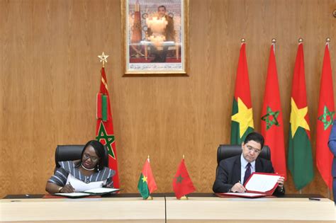 4ème Session De La Commission Mixte Marocburkina Faso Signature à