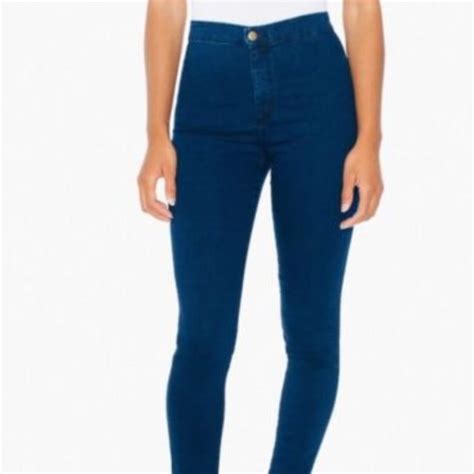 american apparel jeans american apparel dark blue high waisted jeans poshmark