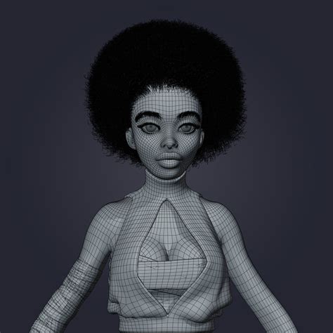 3d Model Stylized Female 3d Character For Rigging And Animation Vr Ar