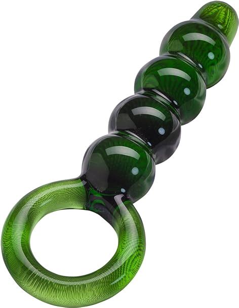 Glasstoys Glass Dildo Anal Popper With Four Ribs And Handle