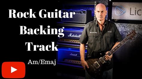 Rock Guitar Backing Track Amemaj Youtube